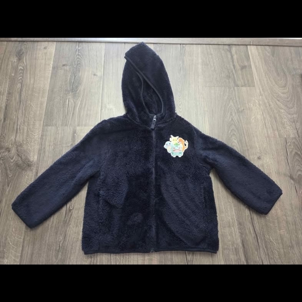 Kids dark blue plush Pokémon jacket size 5t/6